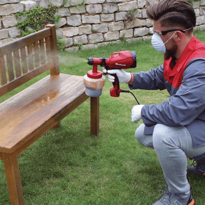 Pistola de Pintura 1 Litro 500 Watts TC-SY 500S Einhell Rojo 6