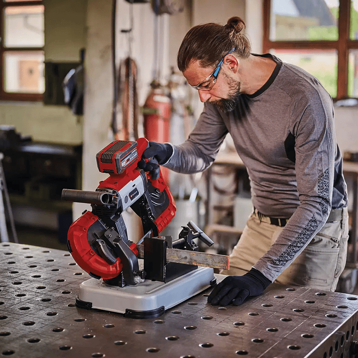 Sierra de Banda Inalámbrica + Base TE-MB 18/127 U LI-Solo Einhell 7