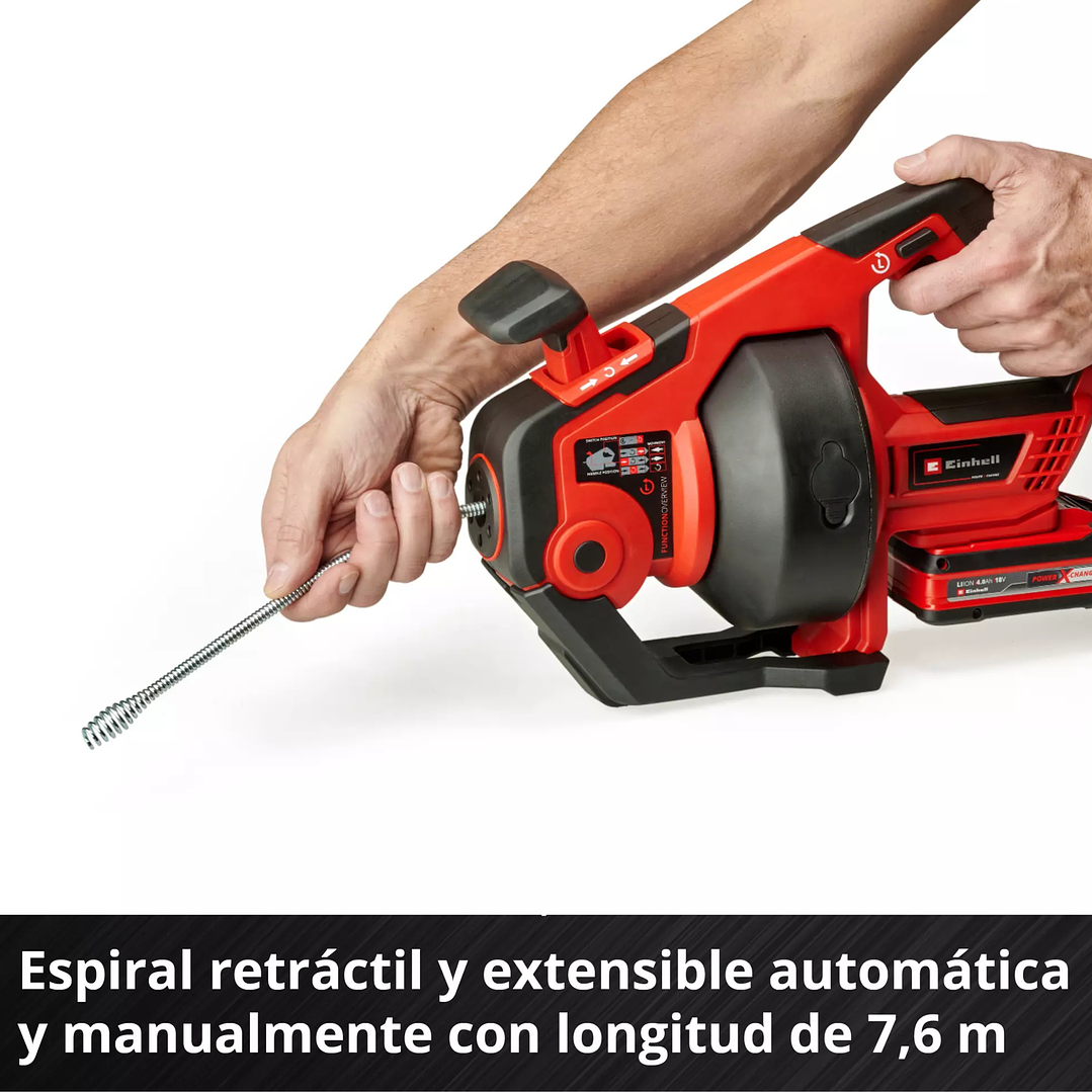 Limpiador de tuberías inalámbrico TE-DA 18/760 Li Solo 7