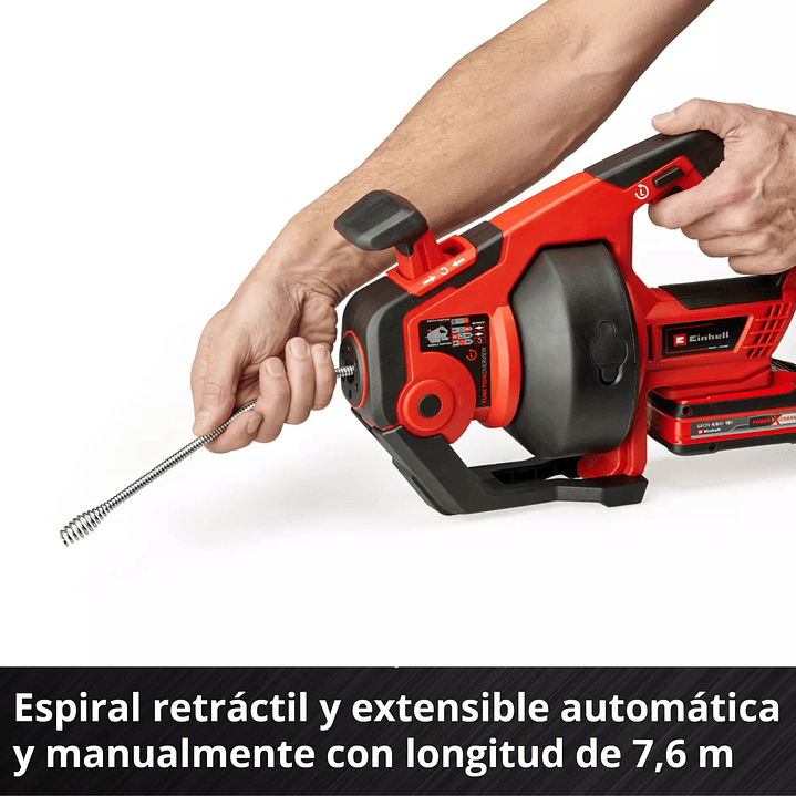 Limpiador de tuberías inalámbrico TE-DA 18/760 Li Solo 7