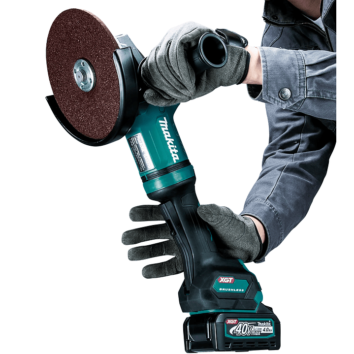 Esmeril Angular 180mm 40v + 2 Baterías + Cargador + Makpac Ga037gm201 Makita 2