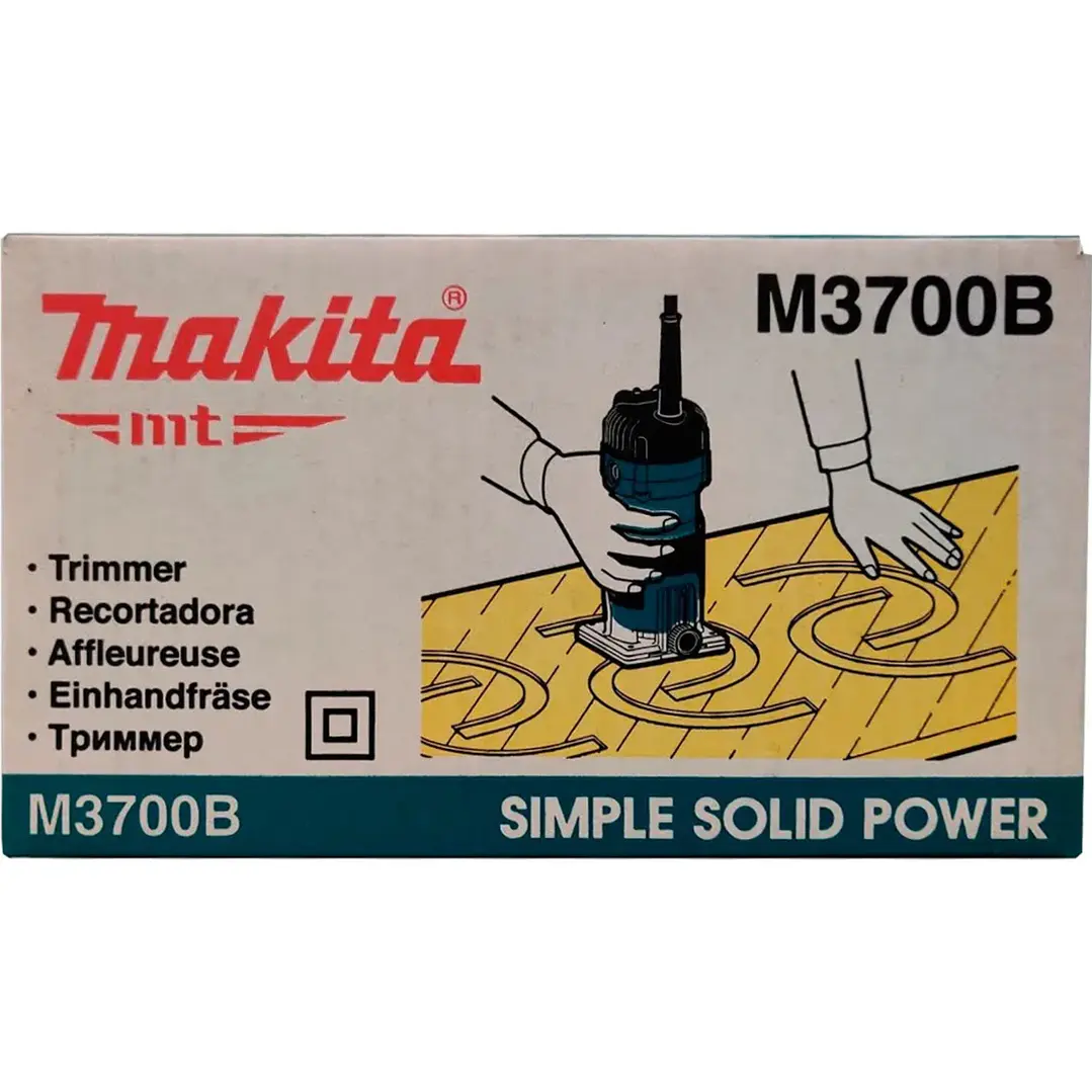 Fresadora M3700B Mt 1/4'' 530W Makita 5