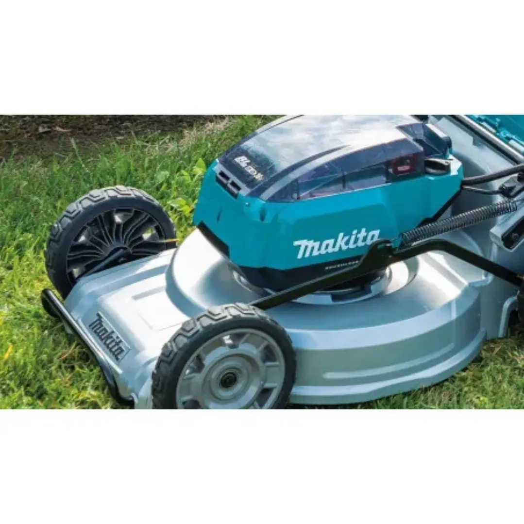 Cortacésped Autopropulsada 21/18V x2/BL1850B x4/DC18RD x1/deck Acero Makita 2