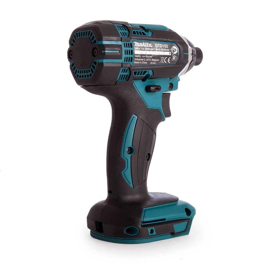 Atornillador de Impacto Inalámbrico 18V + 2 Baterías + Cargador + Makpac - DTD152RFJ Makita 3