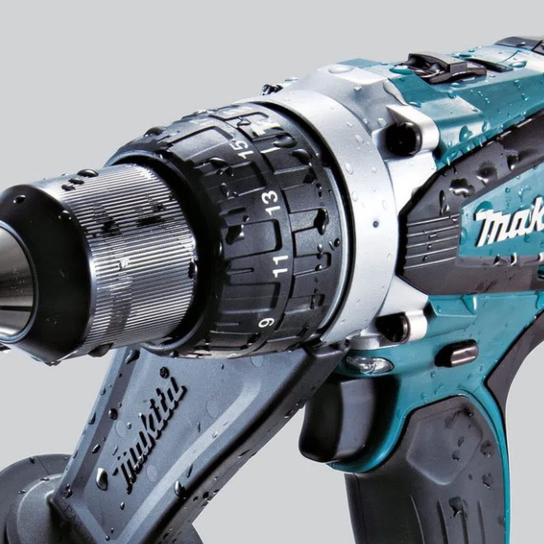 Taladro Atornillador Percutor DHP458RFE Inalámbrico 18V Max. Torque 84 N.m + 2 Baterías 3 Ah + Cargador Makita 2