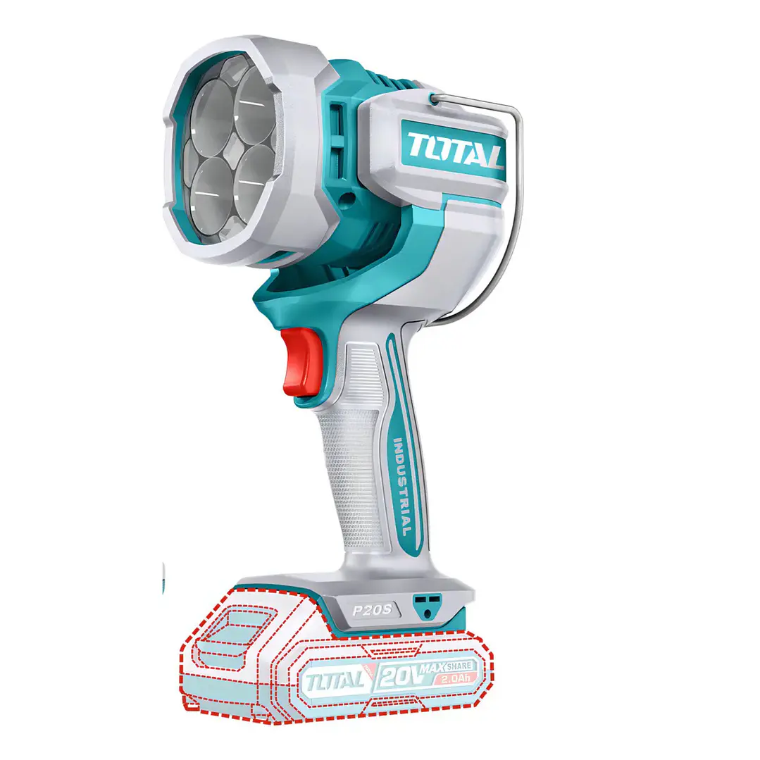 TOTAL KIT LLAVE IMPACTO + ESMERIL + LAMPARA 20V # TOSLI250593 4