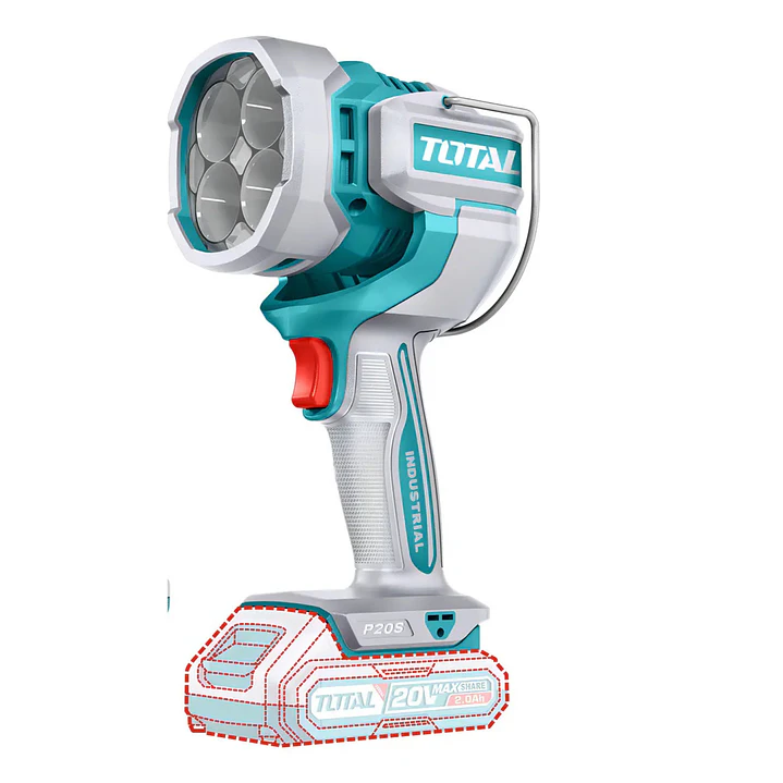 TOTAL KIT LLAVE IMPACTO + ESMERIL + LAMPARA 20V # TOSLI250593 4