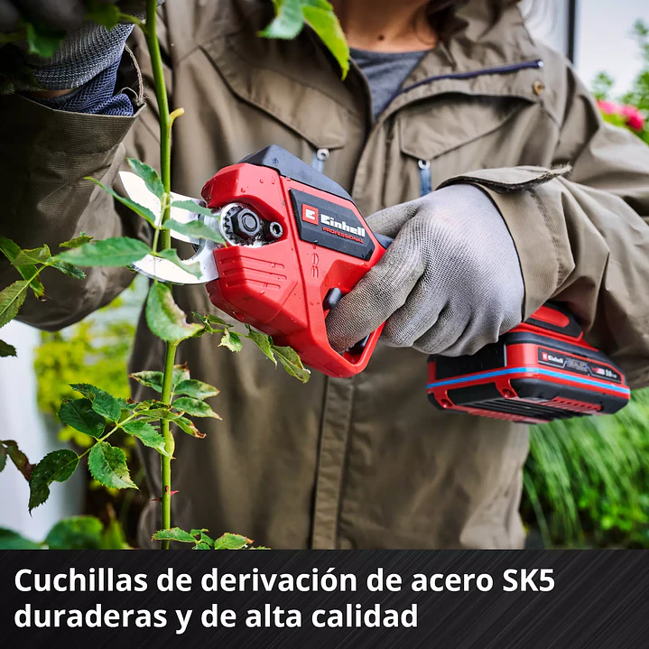 Tijera de podar inalámbrica GP-LS 18/28 Li BL Einhell 18V + Starter Kit 18V 2,5Ah 6