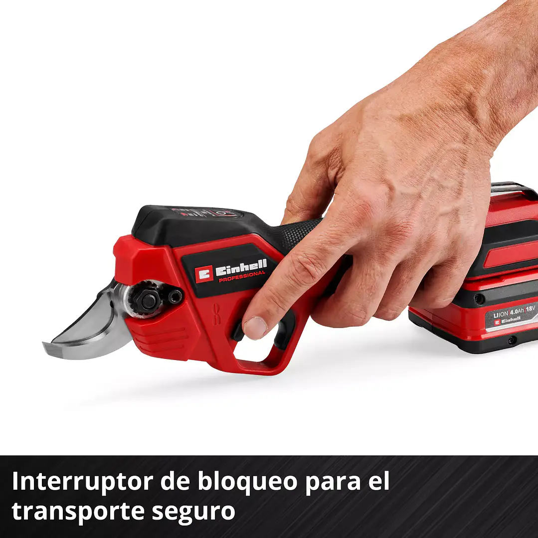 Tijera de podar inalámbrica GP-LS 18/28 Li BL Einhell 18V + Starter Kit 18V 2,5Ah 8