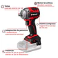 Llave de Impacto Inalámbrica Einhell TP-CW 18/350-C Li BL + Starter Kit 18V 4,0Ah Brushless - Miniatura 2