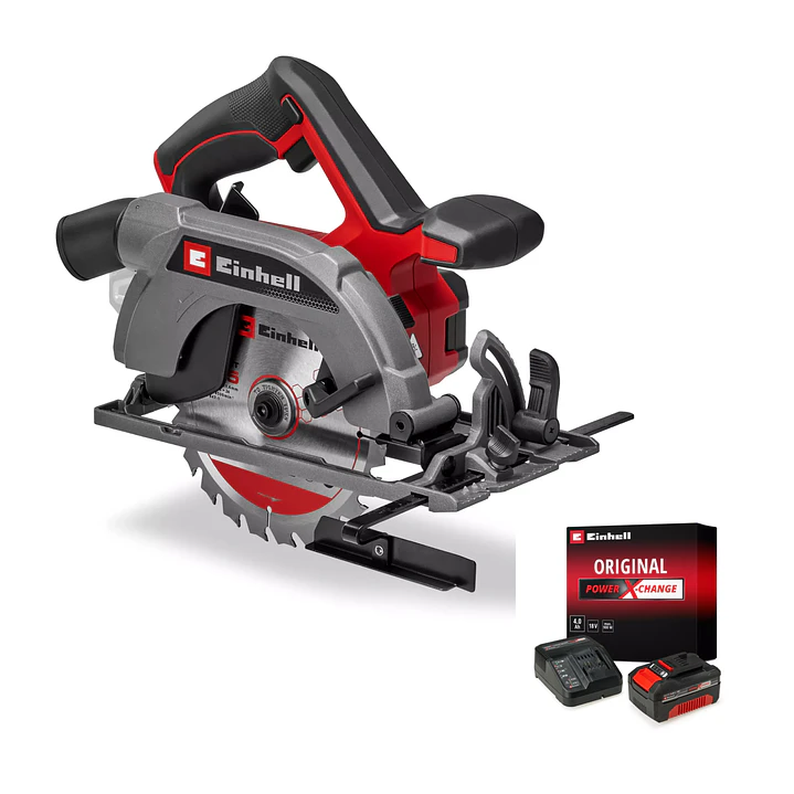 Sierra Circular Inalámbrica Einhell TE-CS 18/165-2 Li + Starter Kit 18V 4,0Ah 1