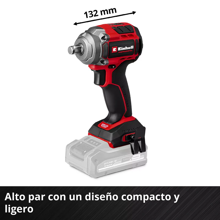 Llave de Impacto Inalámbrica Einhell TP-CW 18/350-C Li BL + Starter Kit 18V 4,0Ah Brushless 6