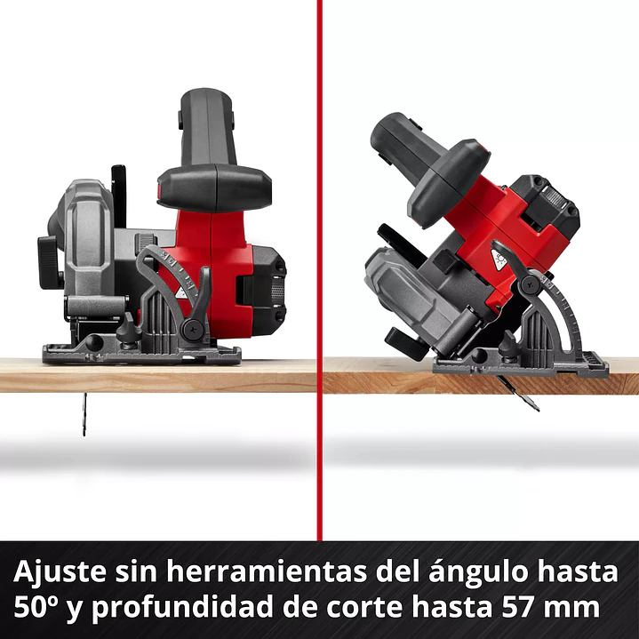 Sierra Circular Inalámbrica Einhell TE-CS 18/165-2 Li + Starter Kit 18V 4,0Ah 7