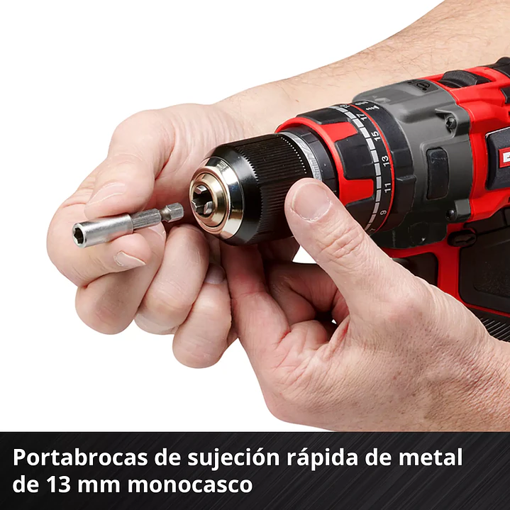 Taladro de Impacto Inalámbrico Einhell TP-CD 18/80 Li-i BL + Starter Kit 18V 4,0Ah Brushless 6