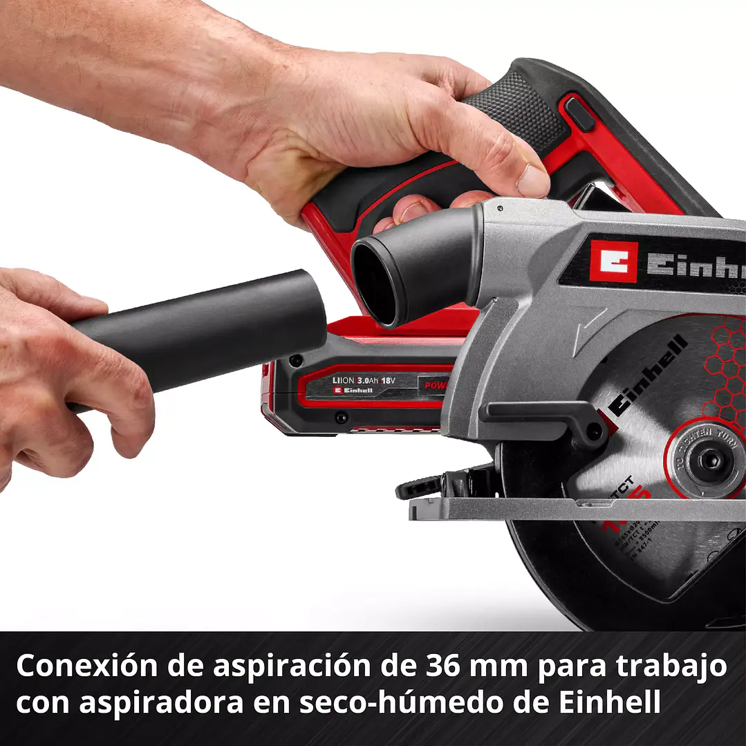 Sierra Circular Inalámbrica Einhell TE-CS 18/165-2 Li + Starter Kit 18V 4,0Ah 9