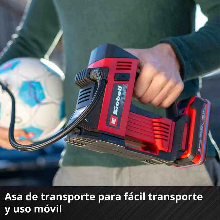 Compresor de aire inalámbrico CE-CC 18/23 D Li-Solo Einhell 18 V – Inflador portátil para neumáticos  5