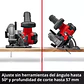 Sierra Circular Inalámbrica Einhell TE-CS 18/165-2 Li Solo | 18V Precisión - Miniatura 4