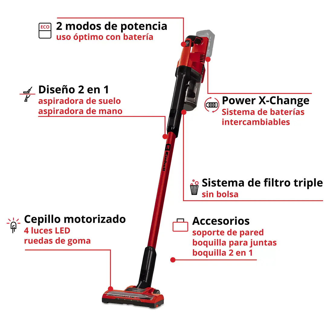 Aspiradora inalámbrica TE-SV 18 Li Einhell + Starter Kit 18V 2,5Ah 3