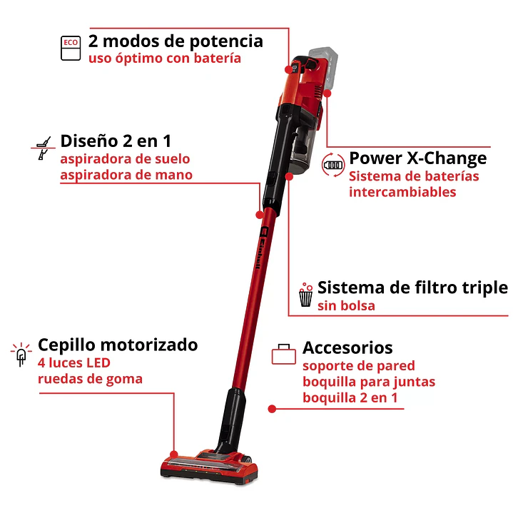 Aspiradora inalámbrica TE-SV 18 Li Einhell + Starter Kit 18V 2,5Ah 3