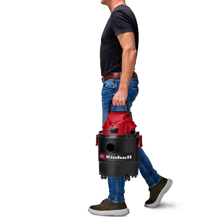 Aspiradora en Seco y Húmedo Inalámbrica 18V Einhell TC-VC 18/15 + Starter Kit 2,5Ah 7