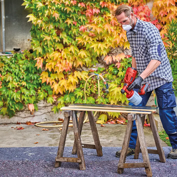 Pistola para pintar inalámbrica TC-SY 18/60 Li Einhell + Starter Kit 18V 2,5Ah 2