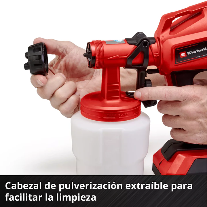 Pistola para pintar inalámbrica TC-SY 18/60 Li Einhell + Starter Kit 18V 2,5Ah 4