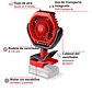 Ventilador inalámbrico Einhell GC-CF 18/110 Li-Solo 18V - Miniatura 2
