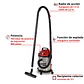 Aspiradora Eléctrica Seco/Húmedo Einhell TC-VC 1540 S 900 W 15 L - Miniatura 3
