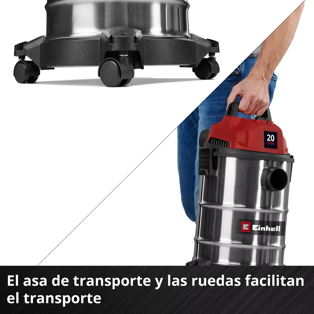 Aspiradora eléctrica Seco/Húmedo Einhell TC-VC 2045 S 900 W 20 L 6