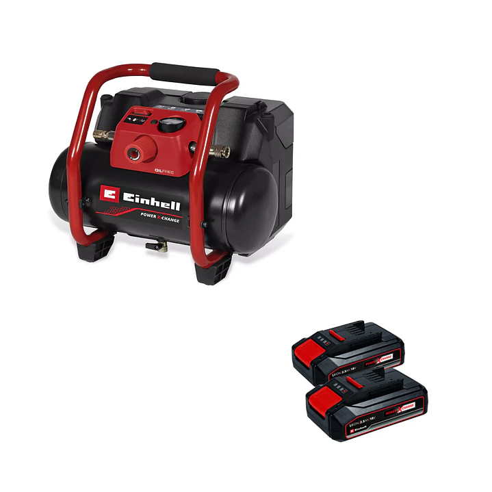 Compresor de Aire Inalámbrico TE-AC 36/150 Li OF Einhell 36V + 2 Baterías 18V 2,5Ah 1