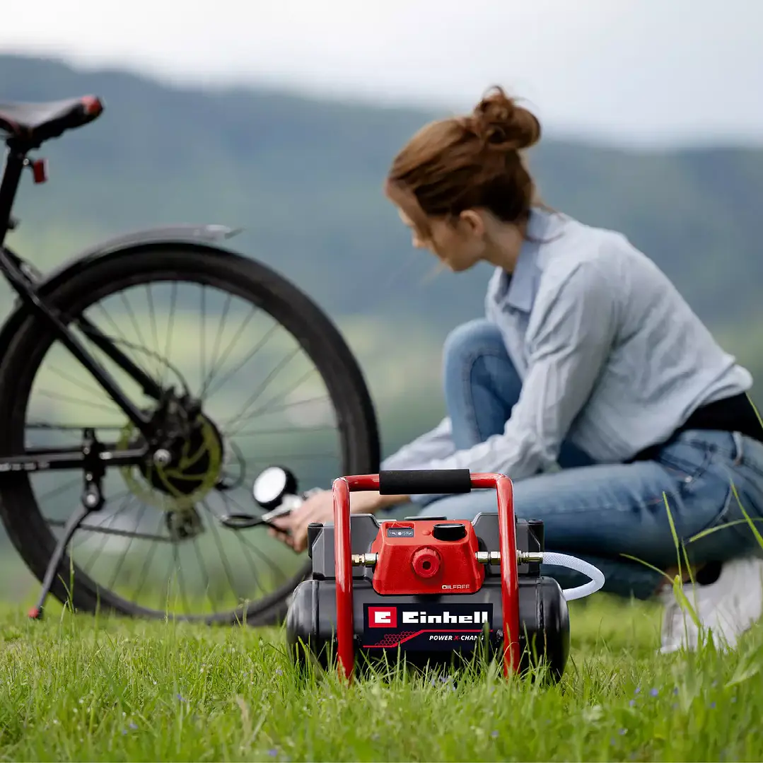 Compresor de Aire Inalámbrico TE-AC 36/150 Li OF Einhell 36V + 2 Baterías 18V 2,5Ah 3