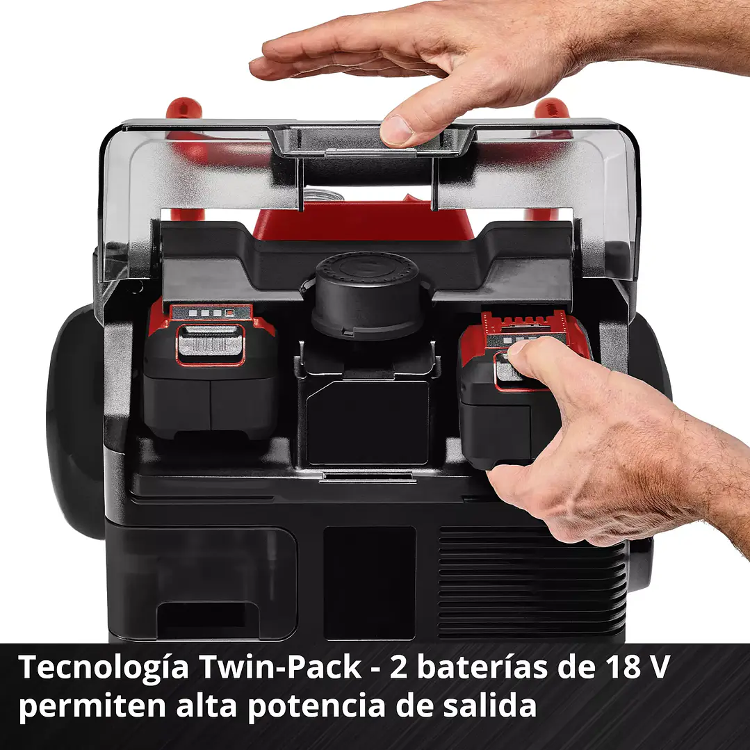 Compresor de Aire Inalámbrico TE-AC 36/150 Li OF Einhell 36V + 2 Baterías 18V 2,5Ah 4
