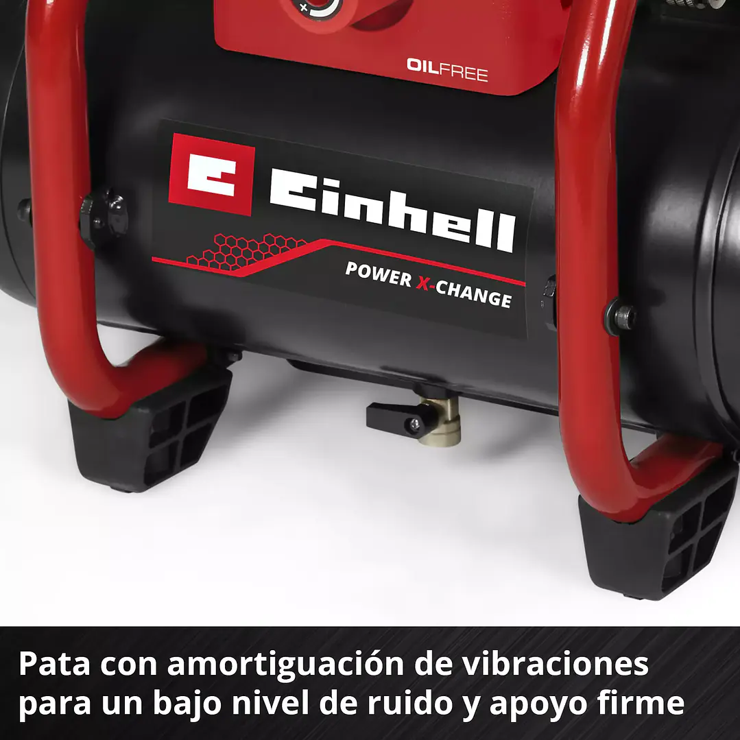 Compresor de Aire Inalámbrico TE-AC 36/150 Li OF Einhell 36V + 2 Baterías 18V 2,5Ah 5