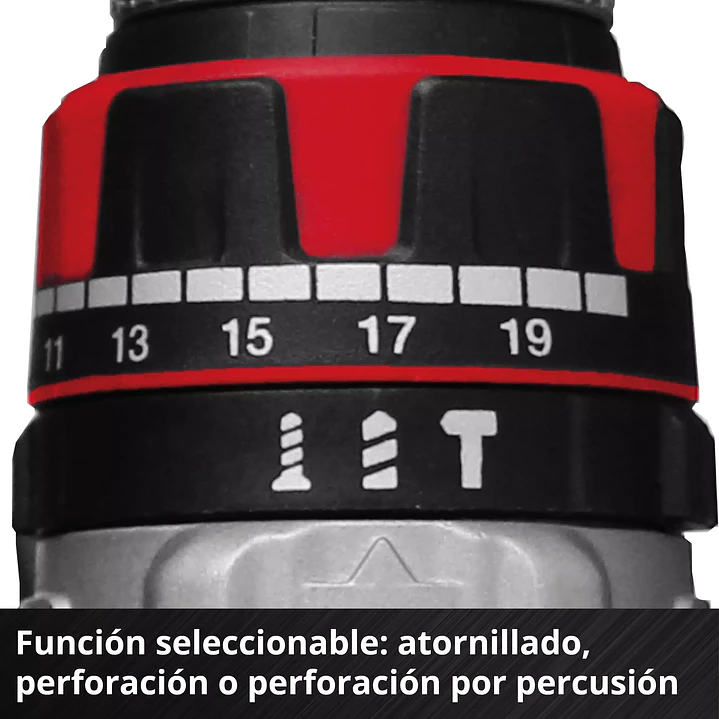 Taladro de Impacto Inalámbrico TP-CD 18/80 Li-i BL Einhell 18V + 2 Baterí­as 2,0Ah 7