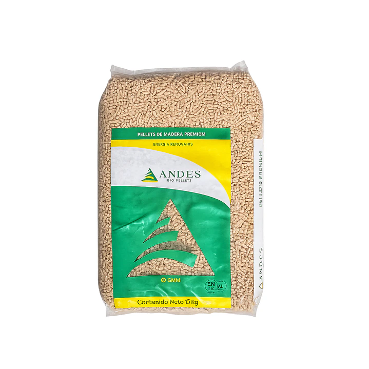 Bolsa De Pellet De Madera 15kg Andes 1