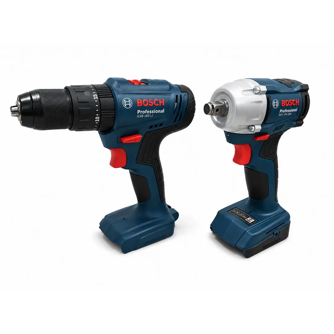 Kit Taladro Percutor + Llave Impacto + Starter Kit 4.0AH 18v Bosch 2