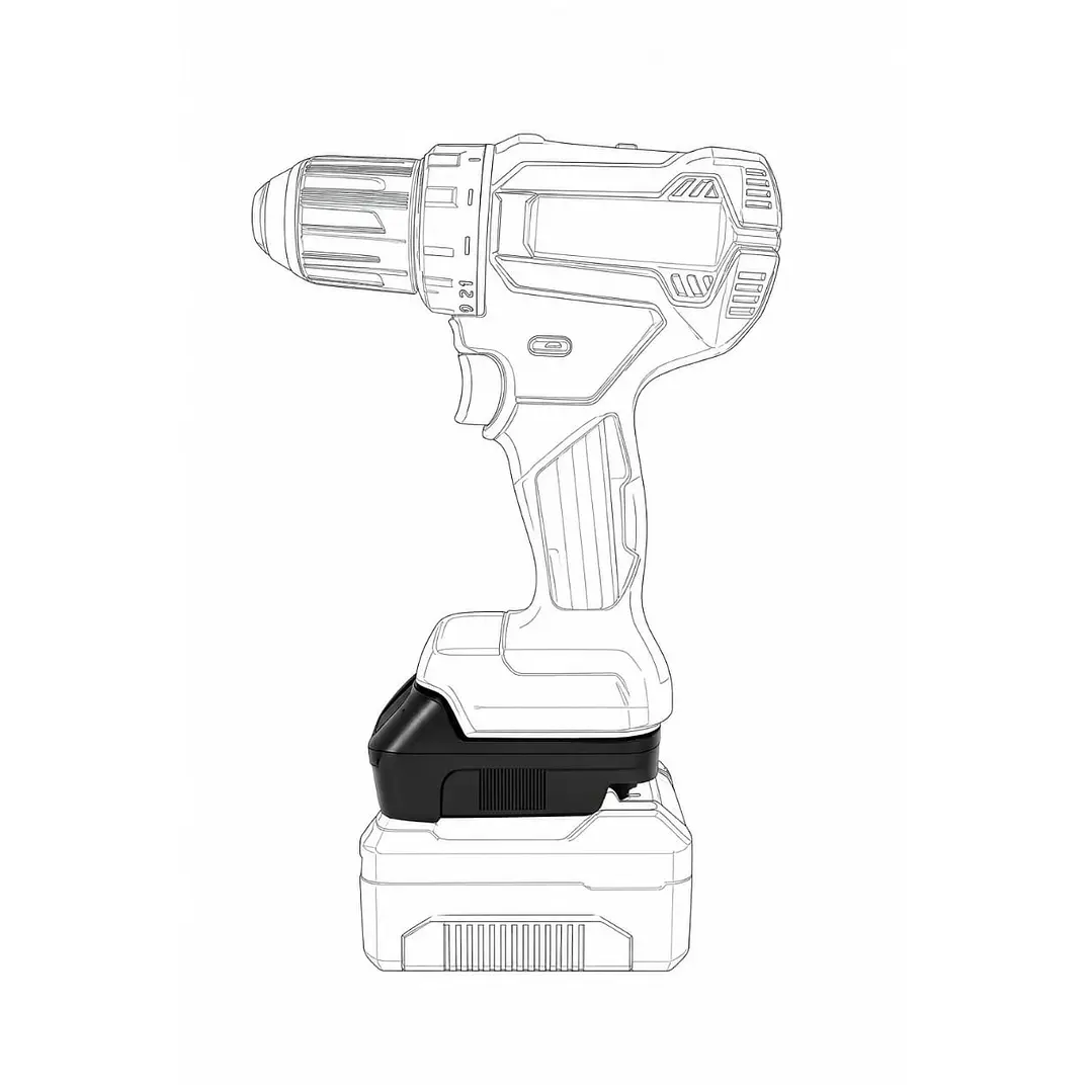 Adaptador batería 18v Einhell a Makita 4