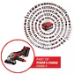 Esmeril Angular Inalámbrico Einhell TE-AG 18/125-2 Li – 18 V + Batería 4,0 Ah - Miniatura 3