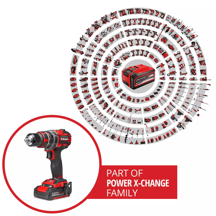 Taladro Percutor Inalámbrico Einhell Professional TP-CD 18/60 Li-i BL – 18 V + Batería 2,0 Ah 5