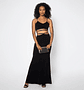 Vestido Largo Sirena Negro Mujer – Tiras Cruzadas, Elegante y Ajustado para Fiesta - Miniatura 1