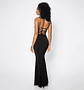 Vestido Largo Sirena Negro Mujer – Tiras Cruzadas, Elegante y Ajustado para Fiesta - Miniatura 2