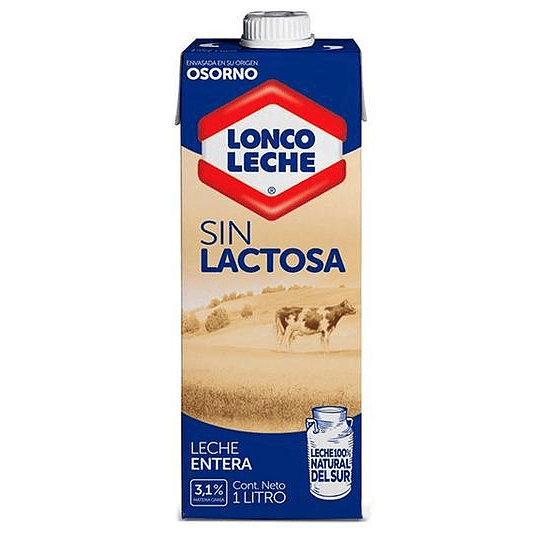 Leche sin lactosa Lonco Leche Litro