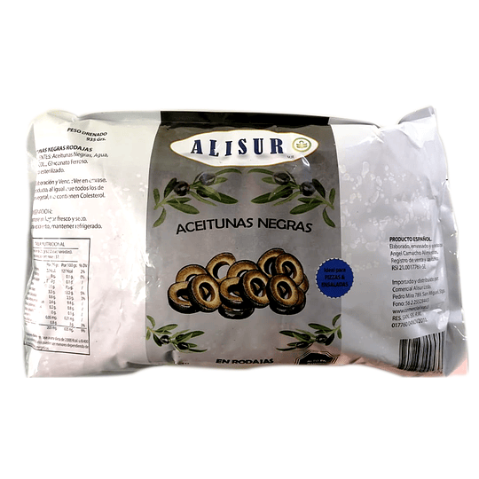 Aceituna negra en rodaja Alisur 1700 g