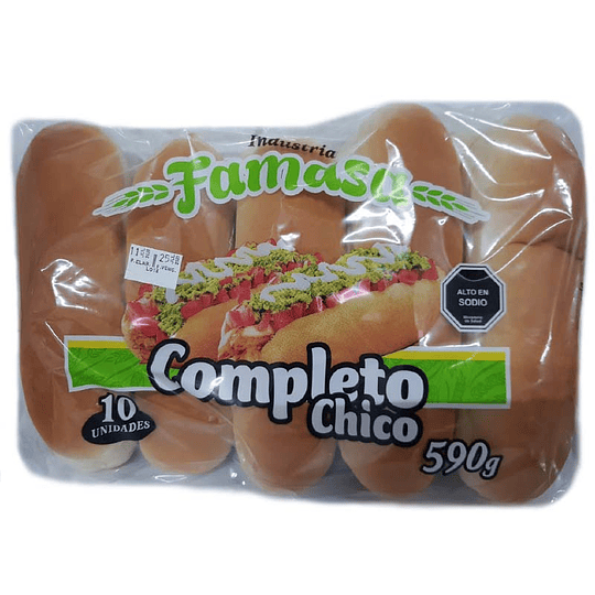 Pan de Completo Famasa 10u 590 g