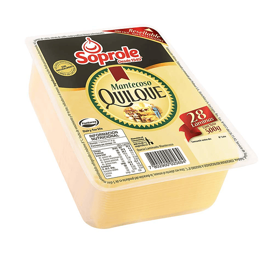 Queso Mantecoso Quilque  Soprole  500 g