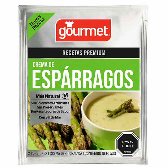 Crema Esparragos / Espinaca / Champignon Gourmet 53 g