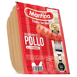 Salchicha de Pollo Montina 20 un