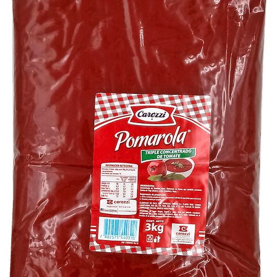 Triple concentrado de tomate Pomarola 3 kilos