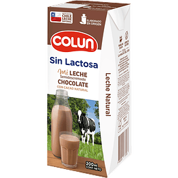 Leche choco sin lactosa 200 cc Colun 