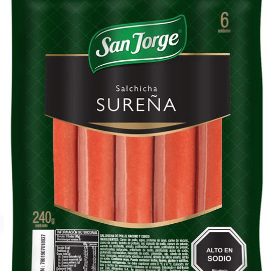 Vienesas Sureña San Jorge 250 g